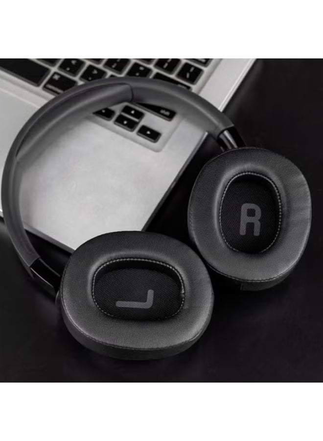 وسادات أذن بديلة لسماعات JBL Tune 700(700BT)/710(710BT)/720(720BT)/750(750BT,750BTNC)/760(760NC)/770(770NC)، وسادات أذن مصنوعة من إسفنج عازل للضوضاء أكثر نعومة (أسود) - Image 5